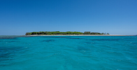 View of Lady Musgrave Island on the Great Barrier Reef, QLD, Australia