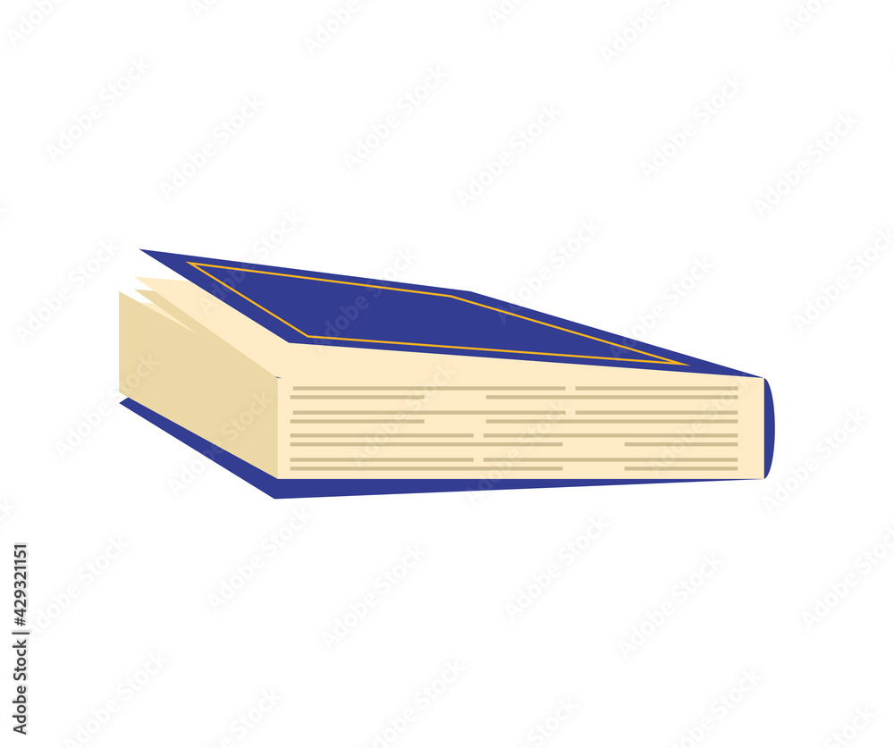 Sticker blue book learn