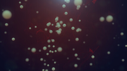 Science of Micro Metaball Explosion Background .
