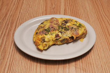 Delicious Trple Meat Omelette