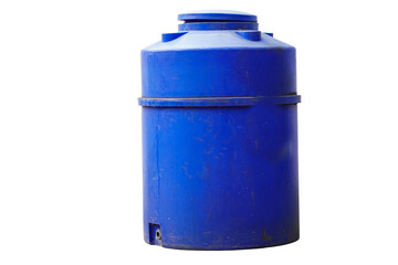 Plastic Water Tank isolated on white background with clipping path
