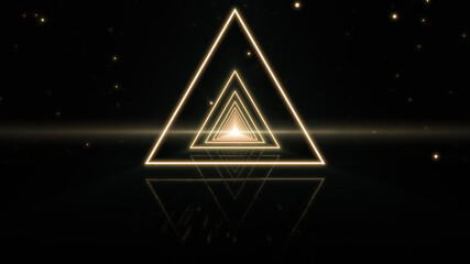 Illumination Abstract Background. Futuristic VJ motion graphics, club concert with projection mapping and nebula background .