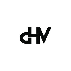 dhv letter original monogram logo design