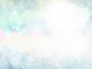 Watercolor paint like gradient background pastel ombre style. Iridescent template for brochure, banner, wallpaper, mobile screen. Neon hologram theme © Nalinee