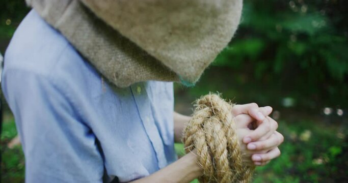 Hostages Tied Up in Kuala Lumpur, Malaysia
