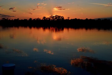 Beautiful Sunset in East Milton, Florida 