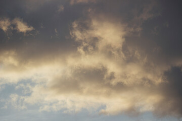 Fototapeta na wymiar Drifting Cumulous Clouds