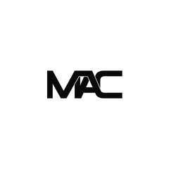 mac letter original monogram logo design