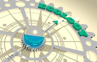 National government and ecology. Earth Day concept