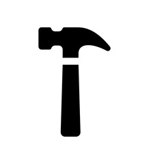 Hammer tool for construction vector icon
