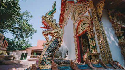 Fototapeta premium Beautiful temple in thailand.