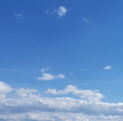 blue sky with clouds
