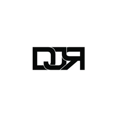 djr letter original monogram logo design