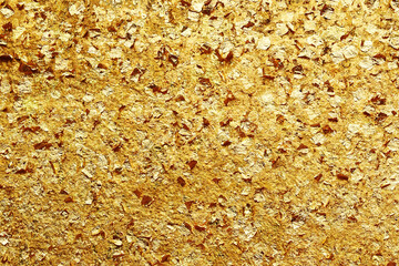 close up of buddha closed with gold plate