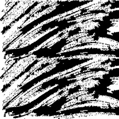 Brush strokes vector seamless pattern. Black paint freehand scribbles.Abstract wallpaper design vector illustration