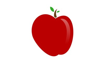 vector apple fruit logo
