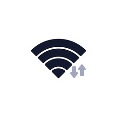 wifi hotspot connection flat icon