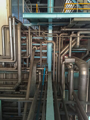 Stainless steel water pipe for delivering water to the production process.