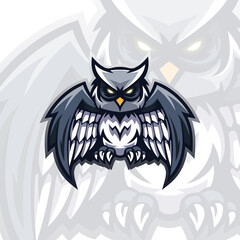 Fototapeta premium Owl Illustration Logo Mascot