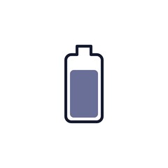 Battery charging level flat icon