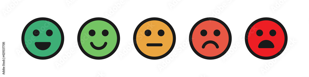 Poster rating satisfaction icon vector.