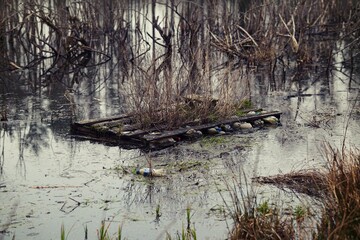 Garbage On The Lake - Raft