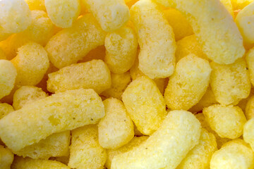 corn sticks close up. sweet dessert. tasty breakfast