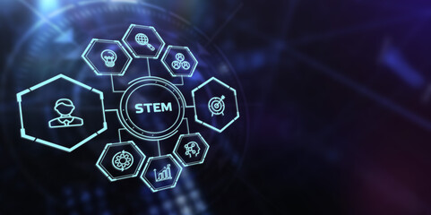 Science, technology, engineering and math. STEM concept. Business, Technology, Internet and network concept.