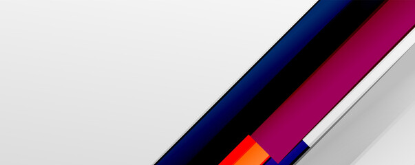 Color abstract lines trendy geometric background for business or technology presentation, internet poster or web brochure cover, wallpaper