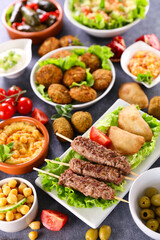 lebanese food selection