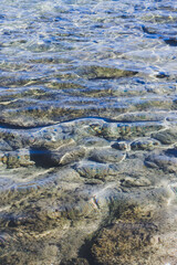 Transparent sea water texture, natural background