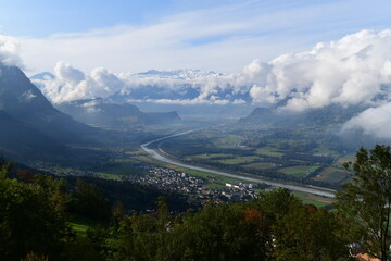 Fototapeta na wymiar scenic view in Liechtenstein, Europe