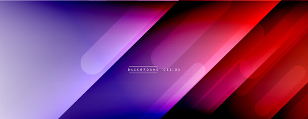 Dynamic lines abstract background. 3D shadow effects and fluid gradients. Modern overlapping forms