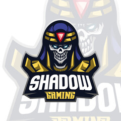 Sphinx skull Logo Mascot Vector Illustration