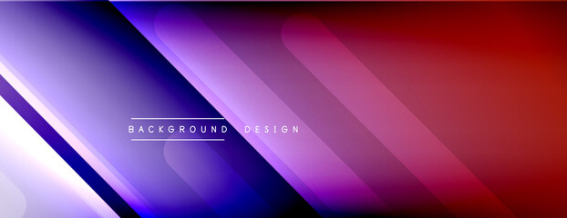 Fototapeta premium Dynamic lines abstract background. 3D shadow effects and fluid gradients. Modern overlapping forms