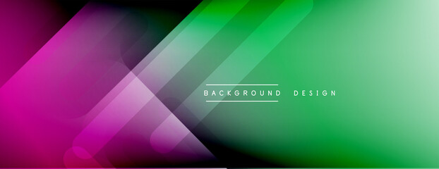 Dynamic lines abstract background. 3D shadow effects and fluid gradients. Modern overlapping forms