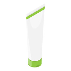 Cosmetic cream tube. Packaging design