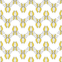 Vector background Brittany celtic, Breton trational folklore symbols seamless pattern. Seamless pattern background