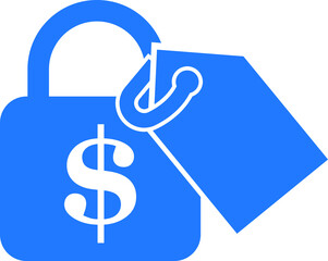 Fixed price icon, Fixed income icon with dollar sign