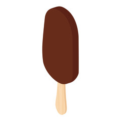 Eskimo pie ice cream isolated on white background