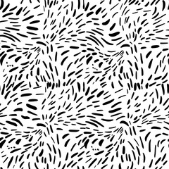 brush grunge scribble strokes seamless pattern monochrome,  print for textiles, paper, web
