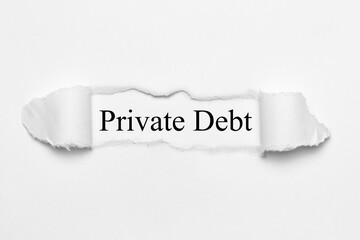 Private Debt  - obrazy, fototapety, plakaty