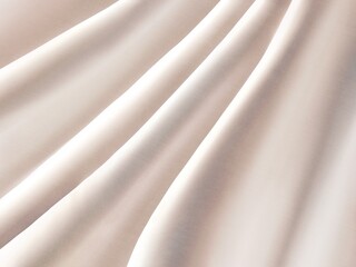 シワの入った光沢のある白色の布