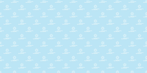 Sunshine and the sea seamless repeat pattern vector background