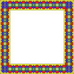 frame in the form of a geometric line  