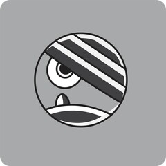 Vector illustration of cute icons perfect for backgrounds and stickers.