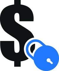 Fixed price icon, Fixed income icon with dollar sign