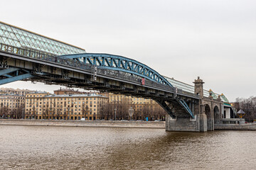 Old St. Andrew's Stone Bridge with a modern glazed pedestrian zone