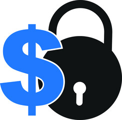 Fixed price icon, Fixed income icon with dollar sign