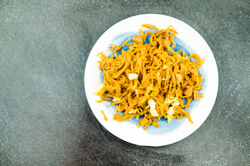 Stir fried salted turnip with egg